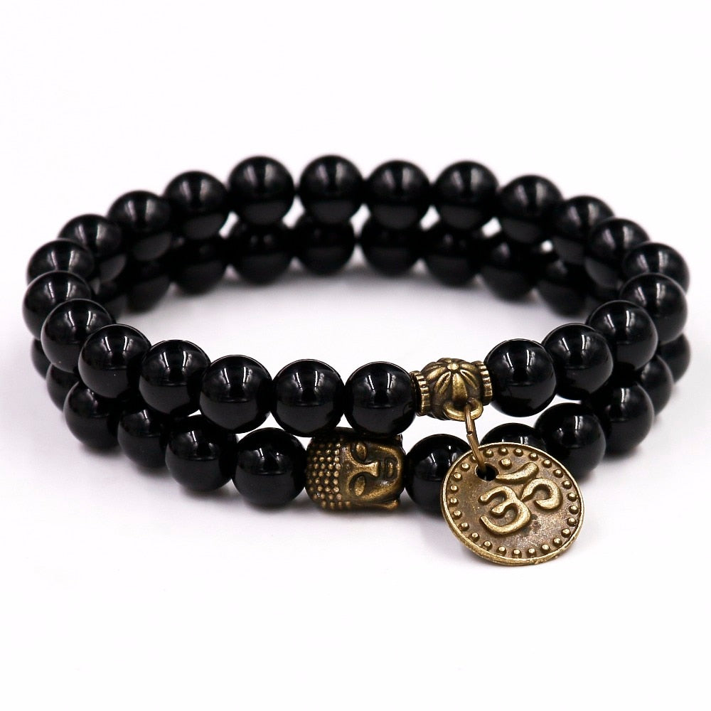 Bracelets en Onyx Noir 8MM : Élevez Votre Style et Votre Énergie